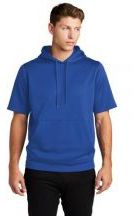 Sport-Tek ® Sport-Wick ® Fleece Short Sleeve Hooded Pullover